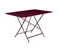 Fermob Table pliante Bistro 117x77cm cerise noire LxlxH 117x77x72cm