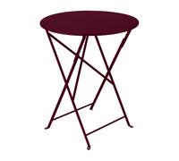 Fermob Table pliante Bistro Ø60cm cerise noire H 74cm / Ø 60cm
