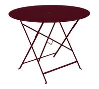 Fermob Table pliante Bistro Ø96cm cerise noire H 74cm / Ø 96cm