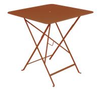 Fermob Table pliante BISTRO carrée - 71 x 71 cm - E2 orange confite