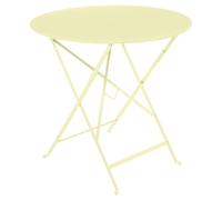 Fermob Table pliante BISTRO ronde - Ø 77 cm - A6 citron givré