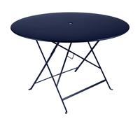 Fermob Table pliante BISTRO ronde - 92 bleu abysse - Ø 117 cm