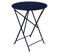 Fermob Table pliante BISTRO ronde - 92 bleu abysse - Ø 60 cm