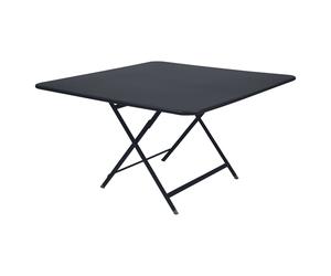 Fermob Table pliante CARACTÈRE - 47 carbone - carré, 128 x 128 cm