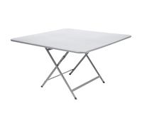 Fermob Table pliante CARACTÈRE - carré, 128 x 128 cm - 01 blanc coton