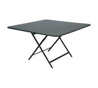 Fermob Table pliante CARACTÈRE - carré, 128 x 128 cm - 26 gris orage