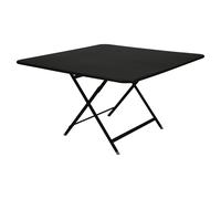 Fermob Table pliante CARACTÈRE - carré, 128 x 128 cm - 42 réglisse