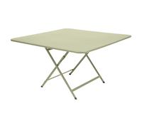 Fermob Table pliante CARACTÈRE - carré, 128 x 128 cm - 65 vert tilleul