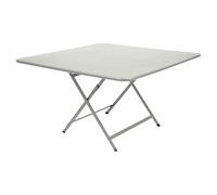 Fermob Table pliante CARACTÈRE - carré, 128 x 128 cm - A5 gris argile