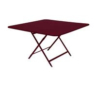 Fermob Table pliante CARACTÈRE - carré, 128 x 128 cm - B9 cerise noire