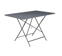 Table de jardin 6 personnes FERMOB Bistro 117 x 77 cm - Carbone
