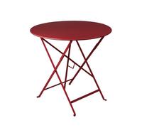 FERMOB-Table ronde pliante en acier coloris piment Bistro Fermob - diamètre 77 x 74 cm