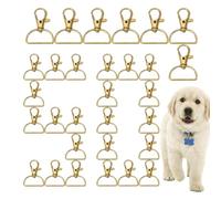 Fermoir À Pivot Pour Porte-Clés | 50 Pièces Anneau à Clip pour la Fabrication de Sacs à Main | Crochets Pivotants Clips à Déclencheur - pour Bijoux Fabrication de Sacs Arts Artisanats Dragonne et Sac