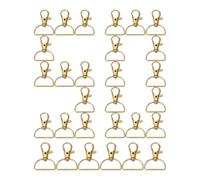 Fermoir À Pivot Pour Porte-Clés - Anneau À Clip De 50 Pièces - Fermoirs En Forme De Pince De Homard Pour Porte-Clés,Pour La Création De Bijoux Et Sacs, Artisanat, Sangles, Lanières Et