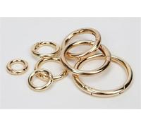 Fermoir à Ressort Rond 10pcs Cercle Ouvrable Anneau Torique Boucle De Métal Boucle Porte-clés Boucle Ouverte Sac en Cuir Accessoires Crochets Chien Chaîne Mousqueton Ferm, Silver, Outer Diameter 25mm