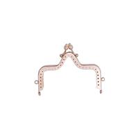 Fermoir De Pochette Fermoir baiser de 10 cm for la confection d'une pochette DIY, armature métallique, poignées, accessoires sacs, quincaillerie sac à main en bronze antique pour l'artisanat(Color-4)