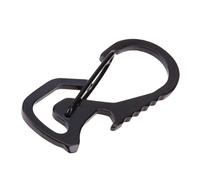 Fermoir Forme Porte-Clés - Escalade Aluminium, 10cm Ouvre Bouteille Intégré Durable Léger, Clip Sécurité Camping Randonnée Fiable Boucle Multifonction Usage Extérieur Gym Hamac Voyage