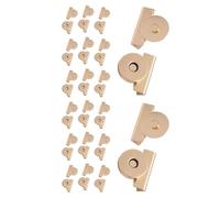 Fermoir magnétique - 20 pièces Clip de sac sans | Multifonction Metal Hidden Boutons pour portefeuilles Sacs en cuir Vêtements et bricolage Crafts | NO-SOURCE MANDE MAGNETIIC SETT POUR LE