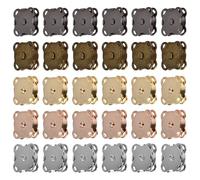 Fermoir Magnétique Bouton, 30 Pièces Bouton Aimanté, Fermoir Magnétique Sac, Bouton Magnétique de Couture pour Bricolage, Sacs à Main, Vêtements, Vestes (5 Couleurs)