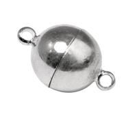 Fermoir Magnétique, Extra Fort, 12mm Ø, Argenté, 1 Pièce