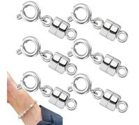 Fermoir magnétique pour collier, extension de bracelet | 6 convertisseurs magnétiques puissants en, accessoires de mode pour la fabrication de bracelets