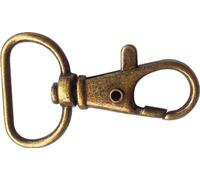 Fermoir mousqueton Bronze - 2,3 x 1,6 cm - 10 pcs