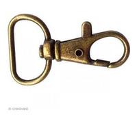Fermoir mousqueton Bronze - 4,2 x 2,5 cm - 2 pcs