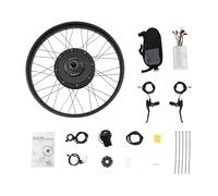 Fermoirper Kit de conversion de vélo Fatbike 26 pouces - Roue avant - Moteur sans balais - Avec écran LCD et bouton rotatif pour le pouce - 48 V 1000 W - Kit de conversion de vélo électrique