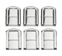 Fermoirs à boucle entrelacés Clips de boucle à dégagement rapide double face en alliage de zinc pour ceintures corsets vestes 6 jeux 31 x 24 mm (argent brillant)