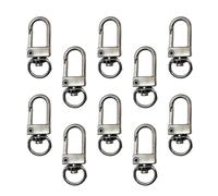 Fermoirs à griffes de homard pivotants en métal, 10 pièces, fermoirs pour porte-clés, résultats artisanaux, connecteur, fabrication de bijoux