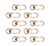 Fermoirs à griffes de homard pivotants en métal, 10 pièces, fermoirs pour porte-clés, résultats artisanaux, connecteur, fabrication de bijoux