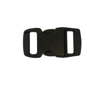 Fermoirs clips plastique (idéal Créacord) 3 x 1,5cm Noir x10