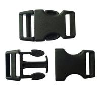 Fermoirs clips plastique (idéal Créacord) 4x2cm Noir x10