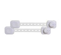 Dreambaby Twist 'N Lock Lot de 2 loquets multi-usages Blanc
