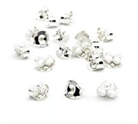 Fermoirs de boucles d'oreilles 100% argent | 5 paires | poussoirs A Clou d'Oreilles inoxydable, Faire DIY Pousettes Fabrication de bijoux
