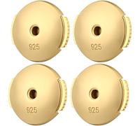 Fermoirs De Boucles D'oreilles en or Dos de boucle d'oreille Réglable Ascenseurs oro,Bouchon de Boucle d'Oreille,Dos de papillon en or,Fermoirs Arrière Sécurisés argent sterling 925 pour goujons