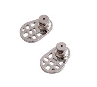 Fermoirs de boucles d'oreilles résistants aux chutes en laiton renforcé, robustes pour un confort tout au long de la journée, résistants à l'affaissement, fermoirs en maille antidérapante de rechange