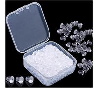 Fermoirs de Boucles d'Oreilles Silicone transparent 500 Pièces Bouchons de Boucle d'oreille pour Remplacement Bricolage(Taille 4 * 4 mm)