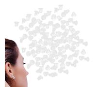 Fermoirs de boucles d'oreilles verrouillables pour clous d'oreilles - Manchon arrière de boucles d'oreilles, 0,4 x 0,4 cm, fermoirs sécurisés en caoutchouc pour clous, boucles d'oreilles, pendentifs