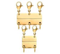 Fermoirs de superposition de collier, connecteurs magnétiques de bijoux, ensemble de séparateurs de 2 pièces avec conception à tenue solide, chaîne empilable et accessoire de bracelet ras du cou pour