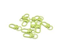 Fermoirs Mousqueton Fermoirs à griffes de homard colorés, 100 pièces | Crochets de porte-clés pivotants avec anneaux, connecteur de sangle for accessoires de bricolage