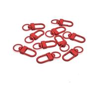 Fermoirs Mousqueton Fermoirs à griffes de homard colorés, 100 pièces | Crochets de porte-clés pivotants avec anneaux, connecteur de sangle for accessoires de bricolage
