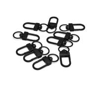 Fermoirs Mousqueton Fermoirs à griffes de homard colorés, 100 pièces | Crochets de porte-clés pivotants avec anneaux, connecteur de sangle for accessoires de bricolage