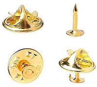 Fermoirs Papillon,50 Paires Remplacement Arrière avec épingles Vierges pour l'artisanat et Jewelry Making(OR)