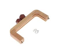 Fermoirs rétro pour cadre de sac à main, cadre en bois, fermoir à baiser, fournitures pour la fabrication de fermoirs de portefeuille à faire soi-même, Couleur café., One Size