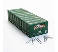 Fermoirs zingués Leone Dell'Era N°6 - mm. 58 - Queue de 10 boites de 100 pièces - Fabriqué en Italie.