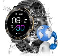 Fernamor Men's Military Smart Watch With Bluetooth 5.2 Call, 1.43 Inch Amoled 107+ Sports Watch, Heart Fitness And Sleep Frequency Ip68 Smart Watch For Men Sports Android Ios