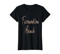 Fernandina Beach Florida Design Vintage élégant T-Shirt Graphique avec Valeur