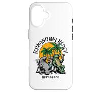 Fernandina Beach Florida USA Motif Crocodile Lamantin Amusant Coque pour iPhone 16