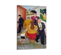 Fernando Botero - Décoration murale à 3 tableaux - Impression sur toile - Affiches d'œuvres d'art - Esthétique - 40 x 60 cm